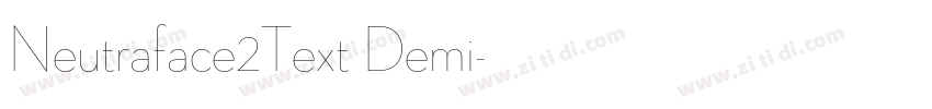 Neutraface2Text Demi字体转换 Neutraface2Text Demi字体转换